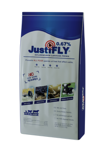 JustiFLY®  0.67% Diflubenzuron Premix - 50 lb
